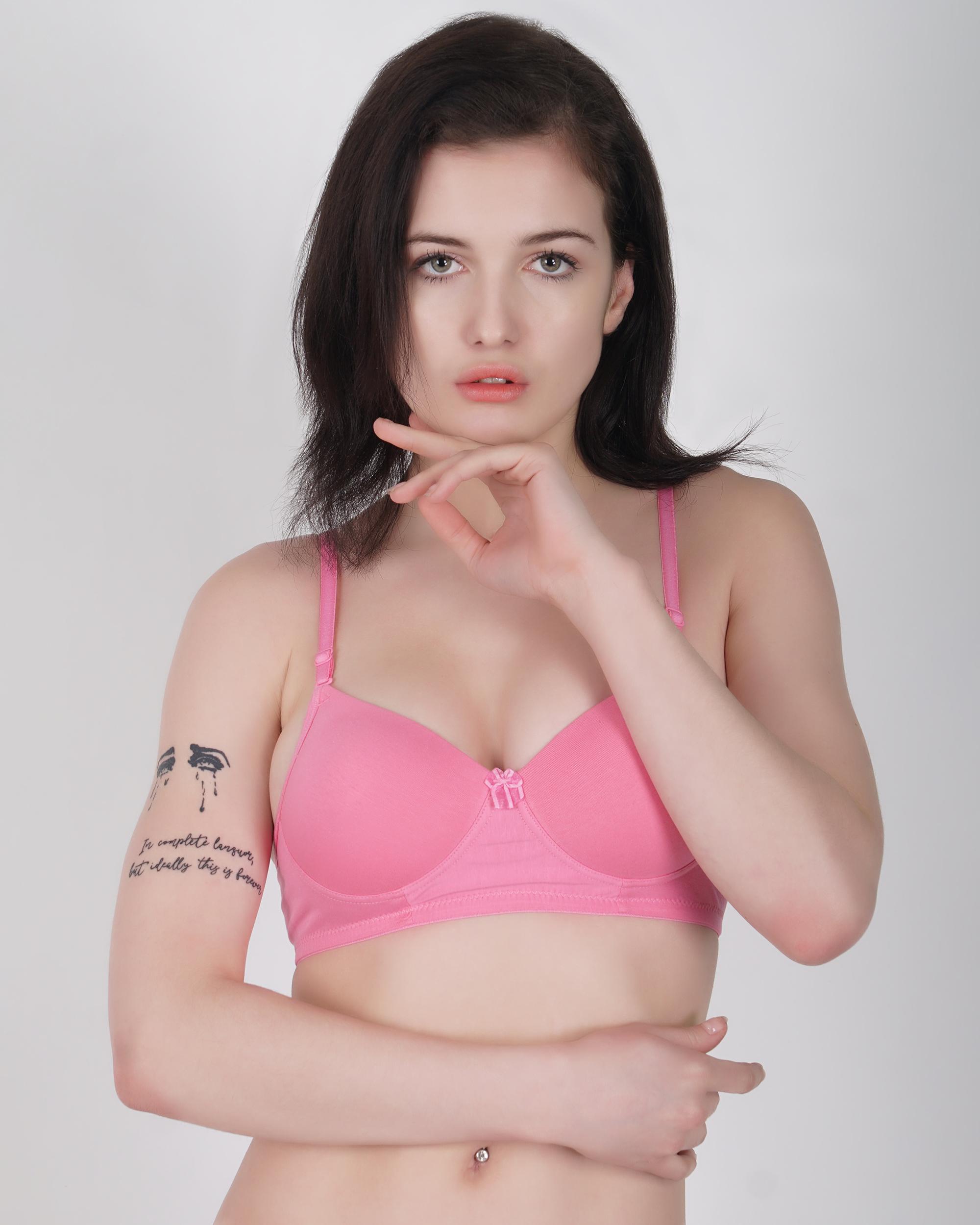 Padded Non-Wired 3/4th Coverage T-Shirt Bra - C-CUP