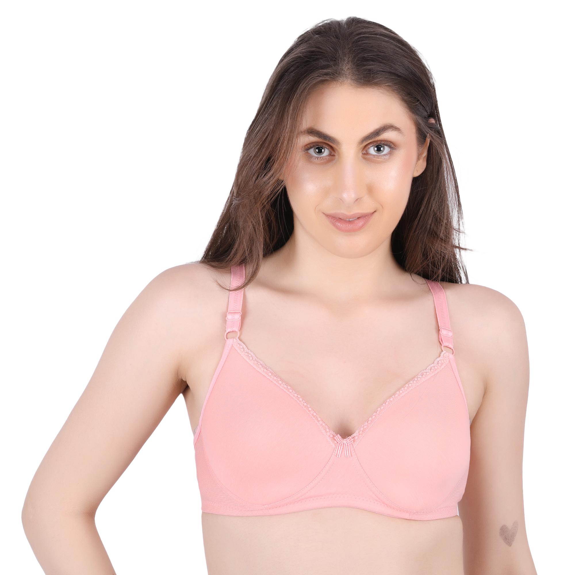 FULL COVERAGE BRA 101 C-CUP - Peach Pink - Image 1