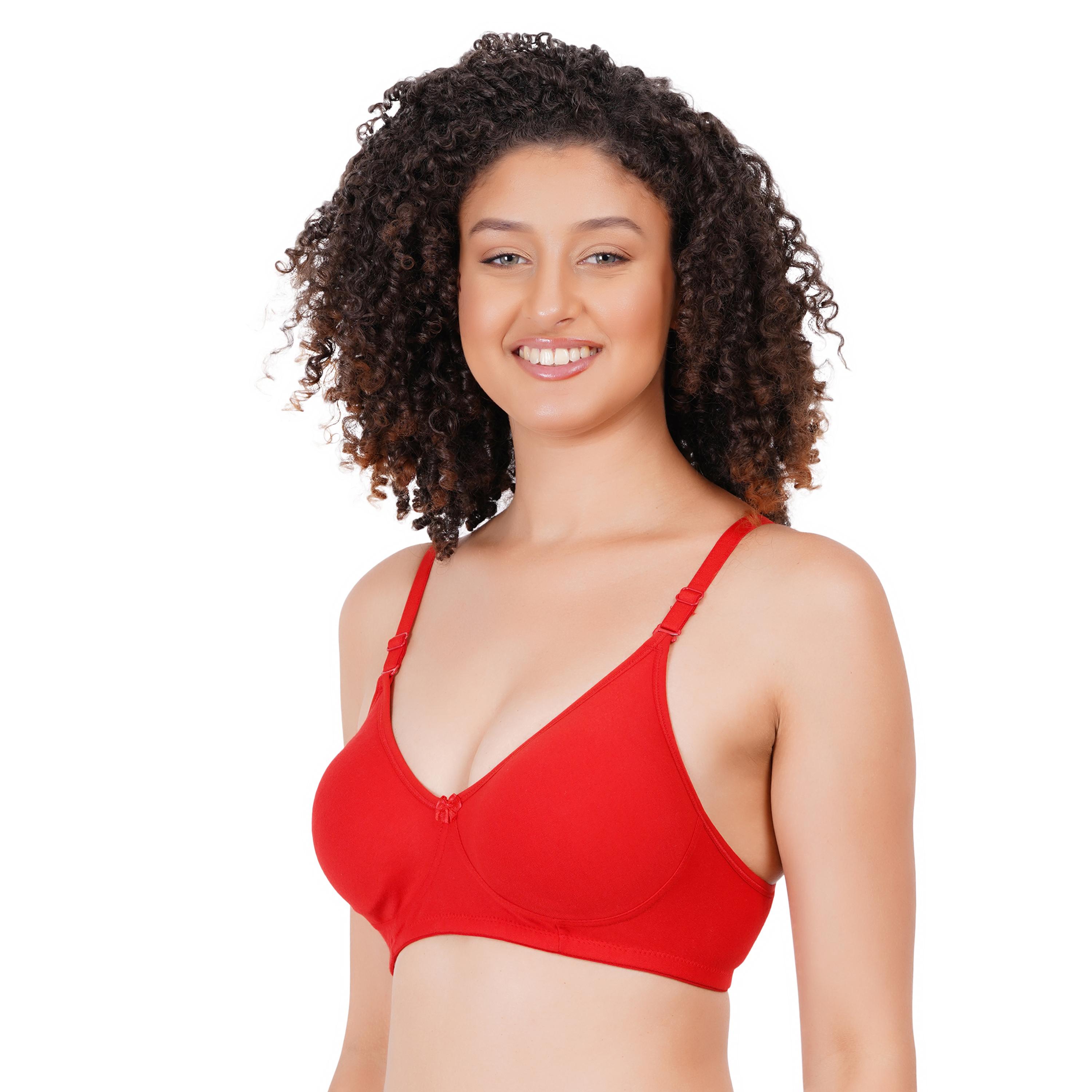 Women’s Non‑Padded TS-01 D-CUP - RED