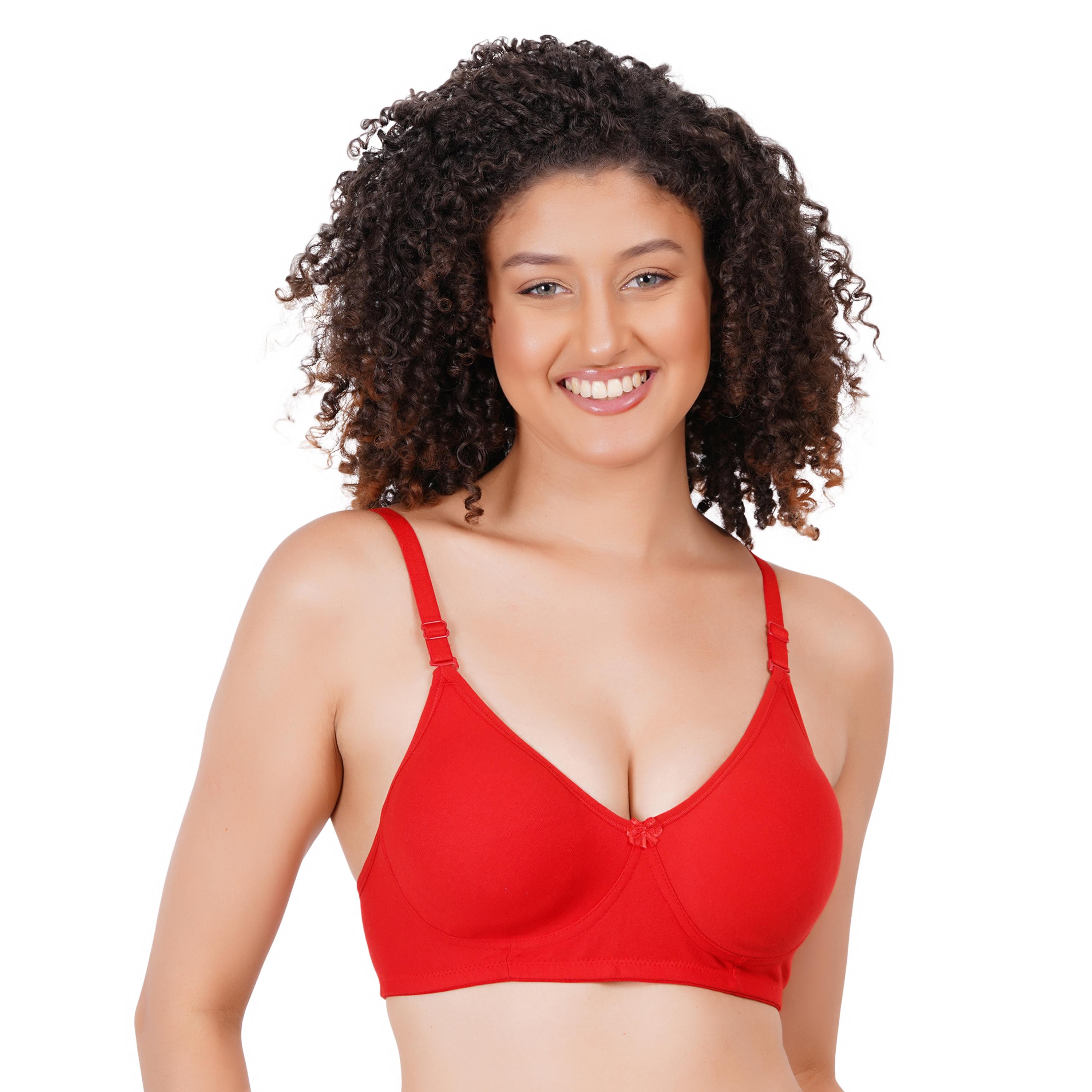Women’s Non‑Padded TS-01 B-CUP - RED - Image 1