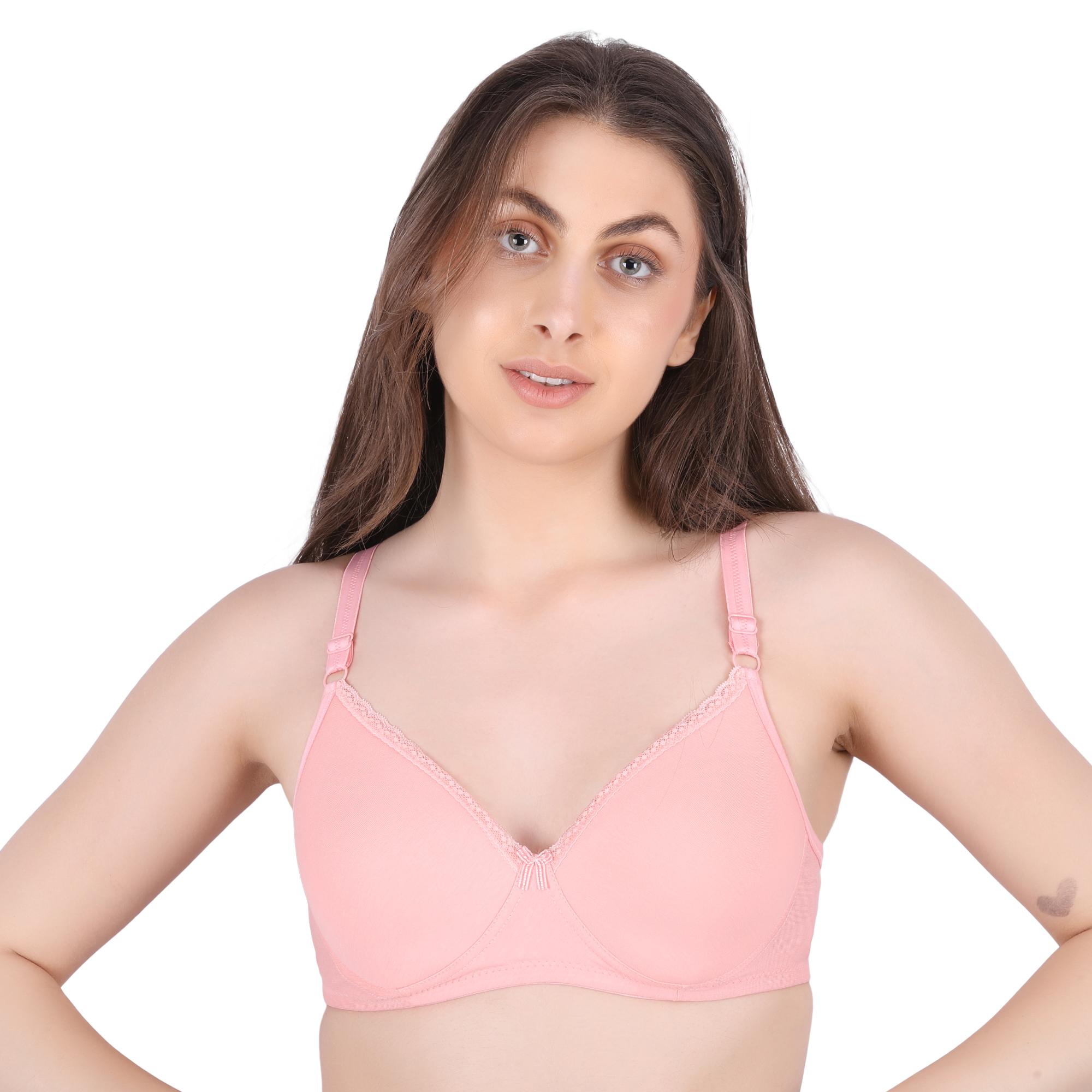 LIGHT PADDED Everyday BRA ELR-101 C-CUP - PEACH