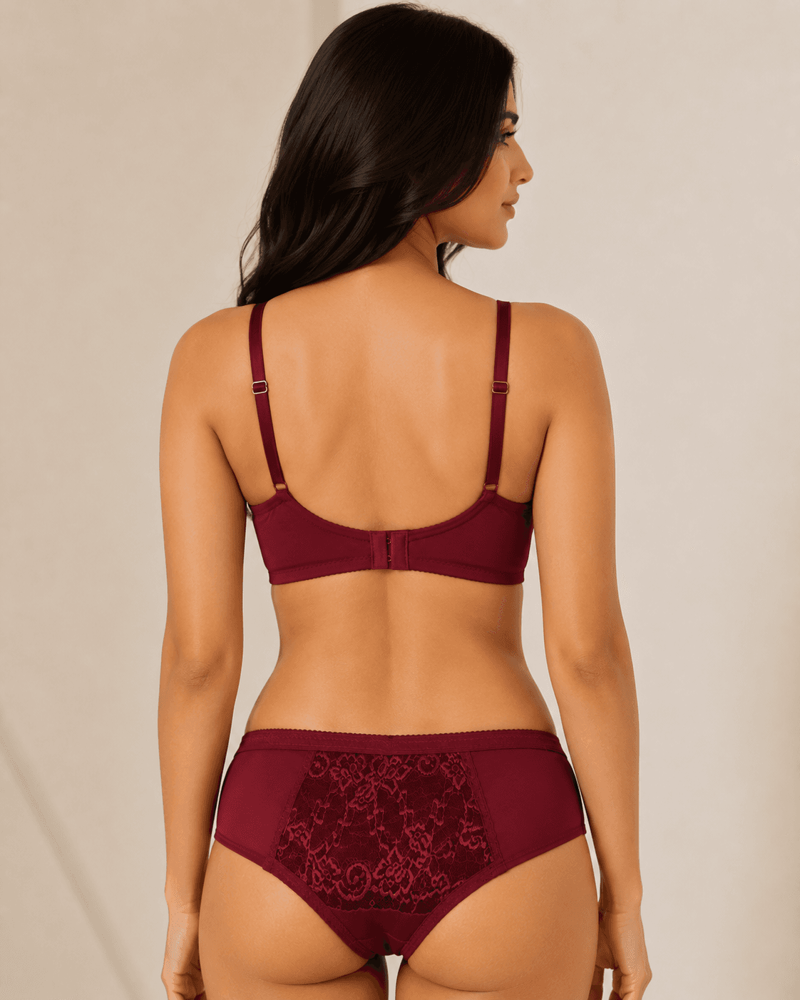 Women’s Nylon Lace 3/4 Coverage Bra