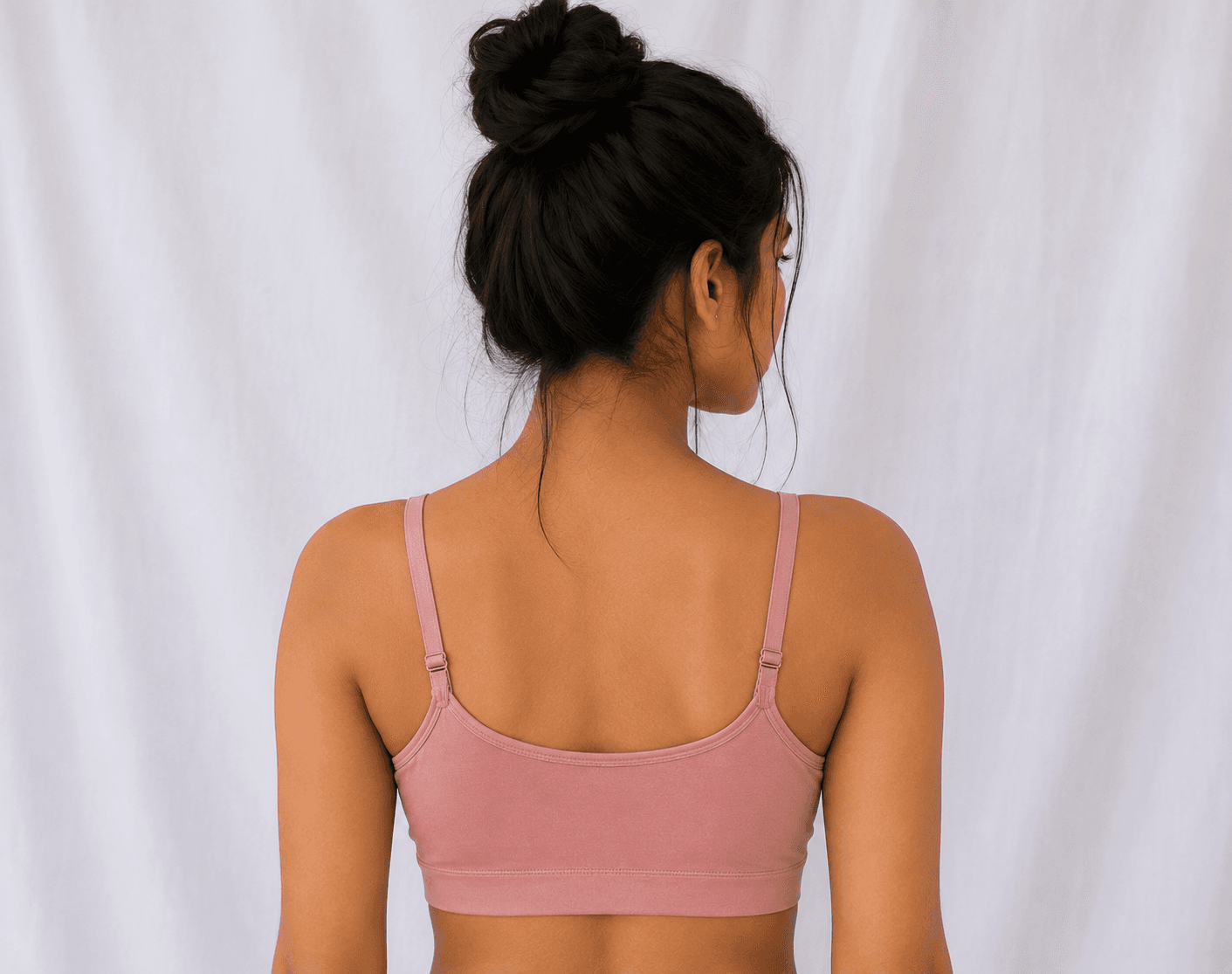 Eleree Girls Double Layered Non Wired Full Coverage Slip-on Beginner Bra