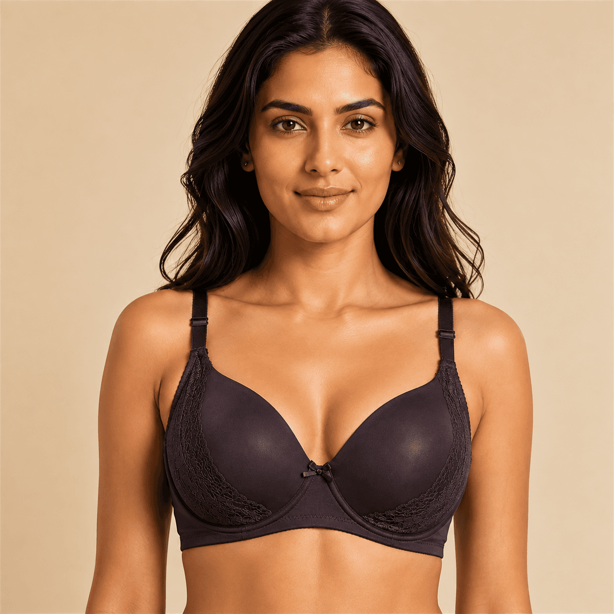 Women’s Nylon Lace 3/4 Coverage Bra - LILY WING - Image 1