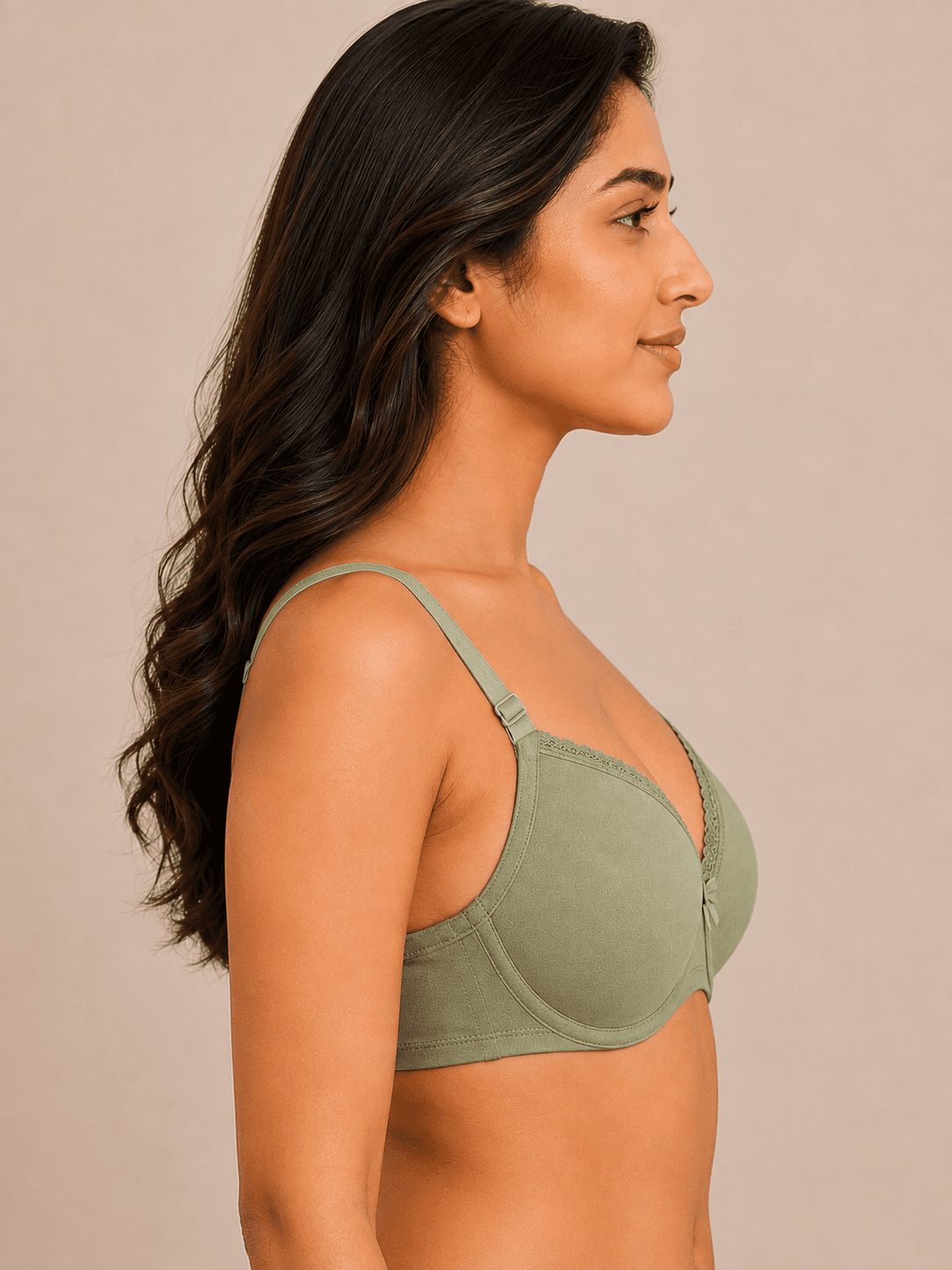 FULL COVERAGE BRA 101 C-CUP - SAGE GREEN