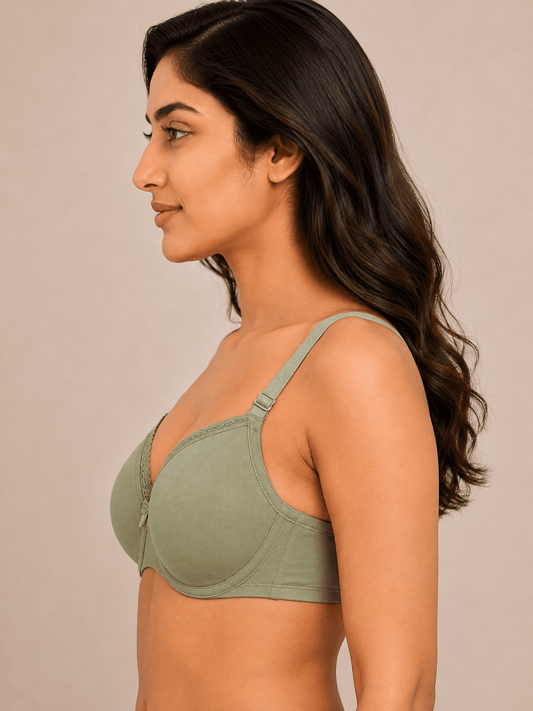 FULL COVERAGE BRA 101 C-CUP - SAGE GREEN