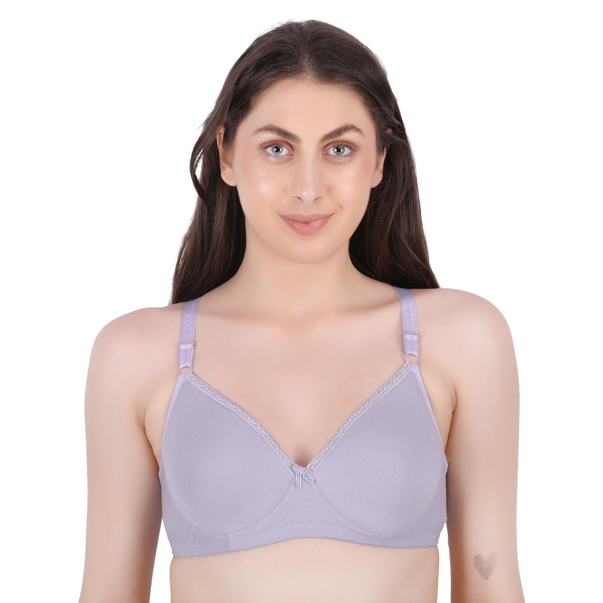 LIGHT PADDED BRA ELR-101 C-CUP - Lavender Gray - Image 1